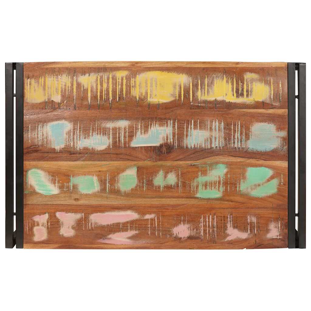 Badregal für Braun 40 x 50 x 23 cm Massives rohes Mangoholz