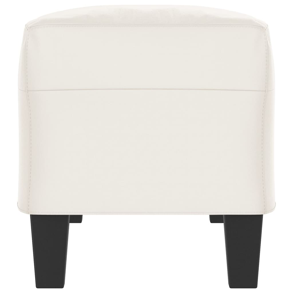 Sitzbank Hellgrau 70x35x41 cm Mikrofasergewebe