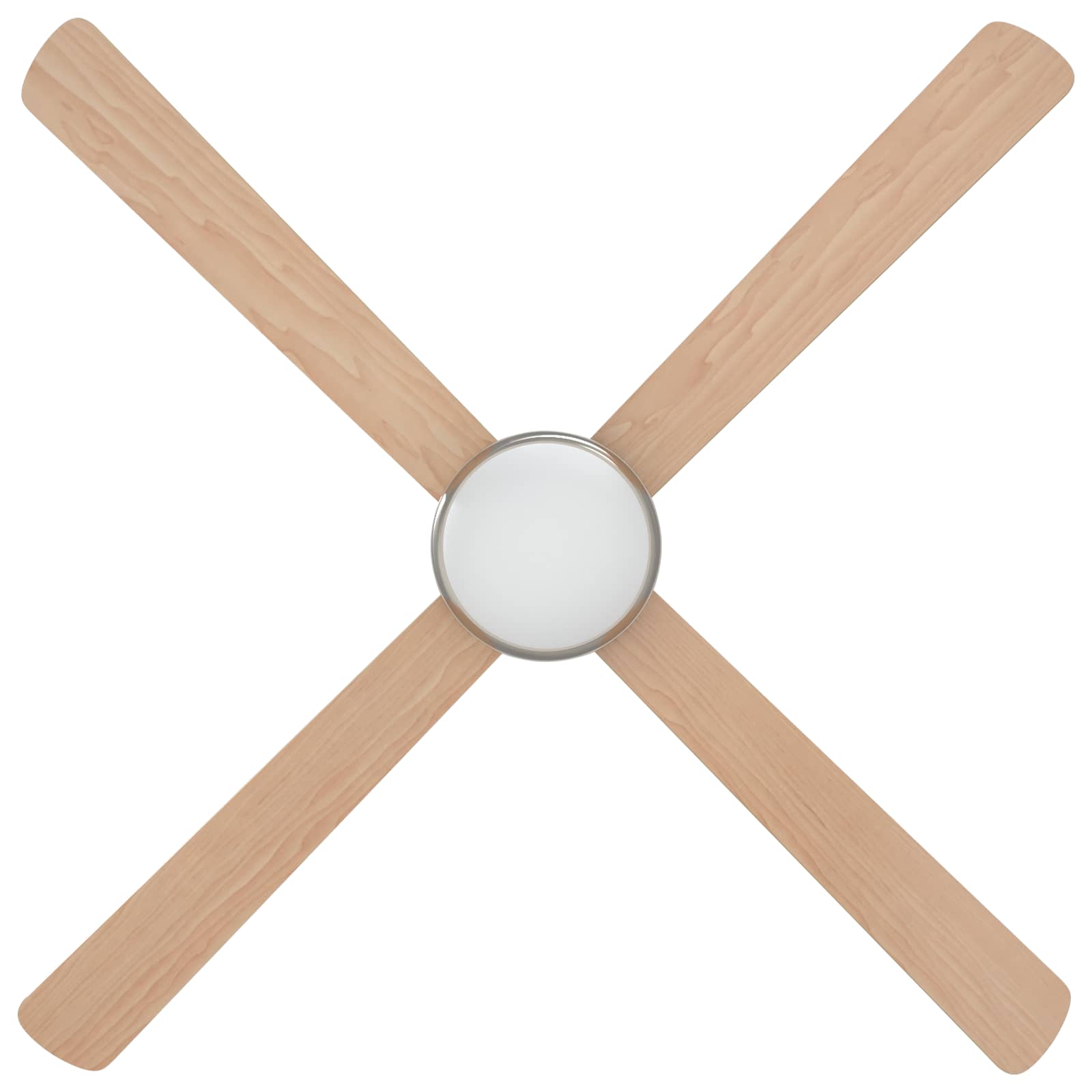 Deckenventilator mit Licht und Fernbedienung Ø 130 cm Weiß
