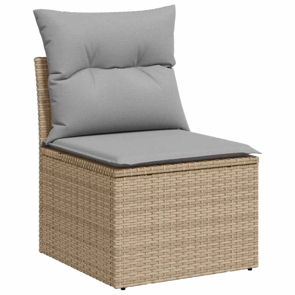 Garten Essgruppe mit Kissen 5 pcs Schwarz und Beige