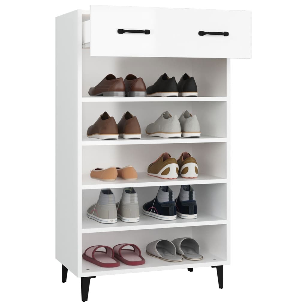 Schuhschrank Weiß 60x35x105 cm Holzwerkstoff