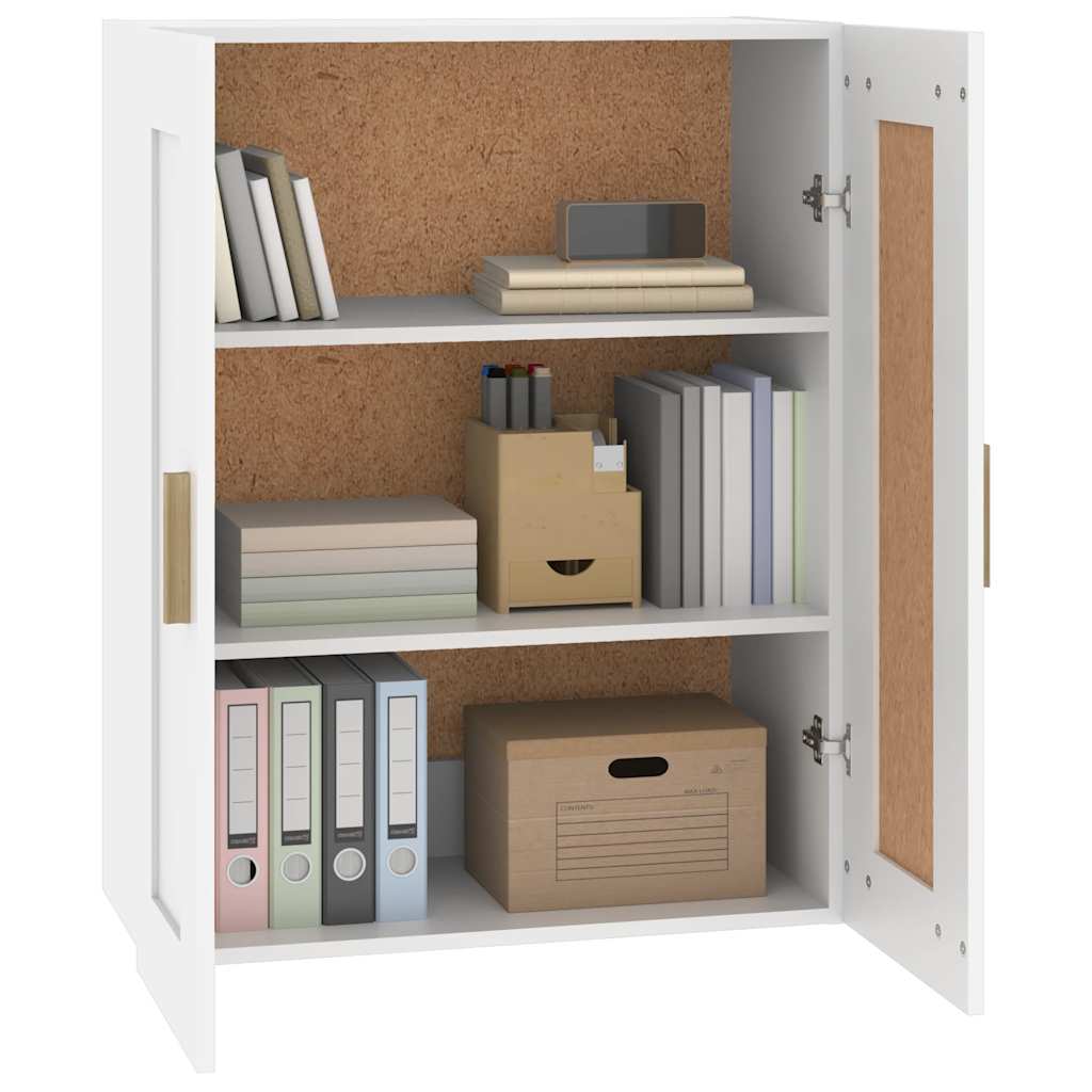 Wandschrank Weiß 69,5x32,5x90 cm Holzwerkstoff
