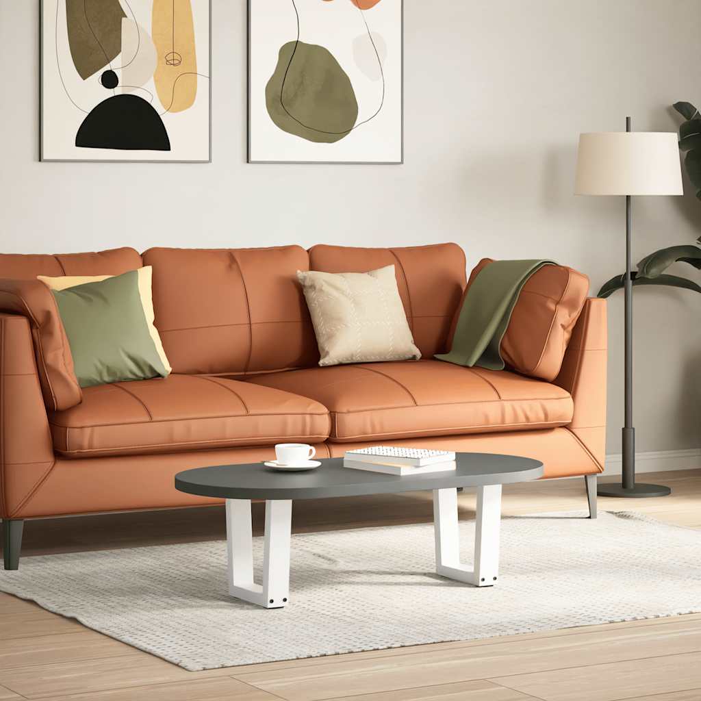 Couchtischbeine V-Form 2 Stück Schwarz 30x(30-31,3) cm Stahl