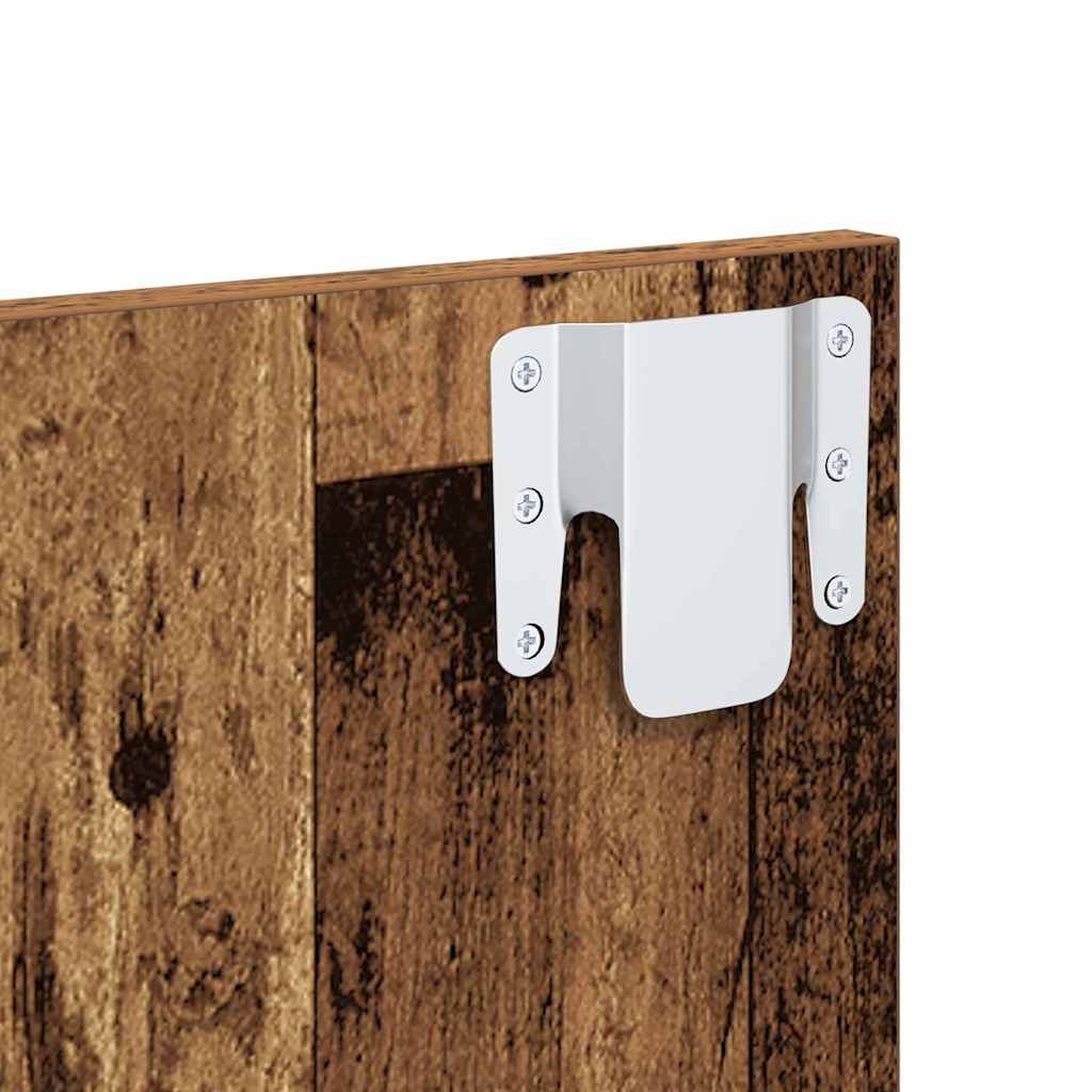 Kopfteil mit Nachttischen Weiß Holzwerkstoff