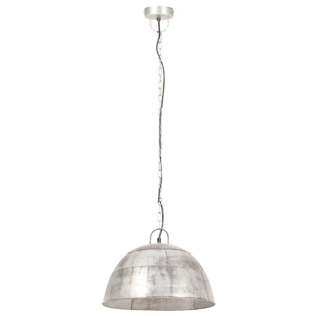 Hängelampe Vintage Industriestil 25 W Silbern Rund 31 cm E27
