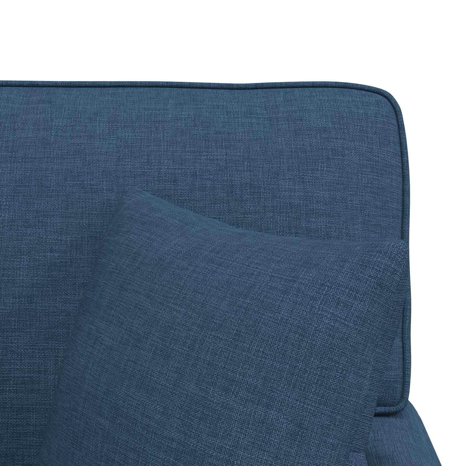 Chaise Lounge mit Rock mit Kissen 3 pcs Hellgrau Stoff