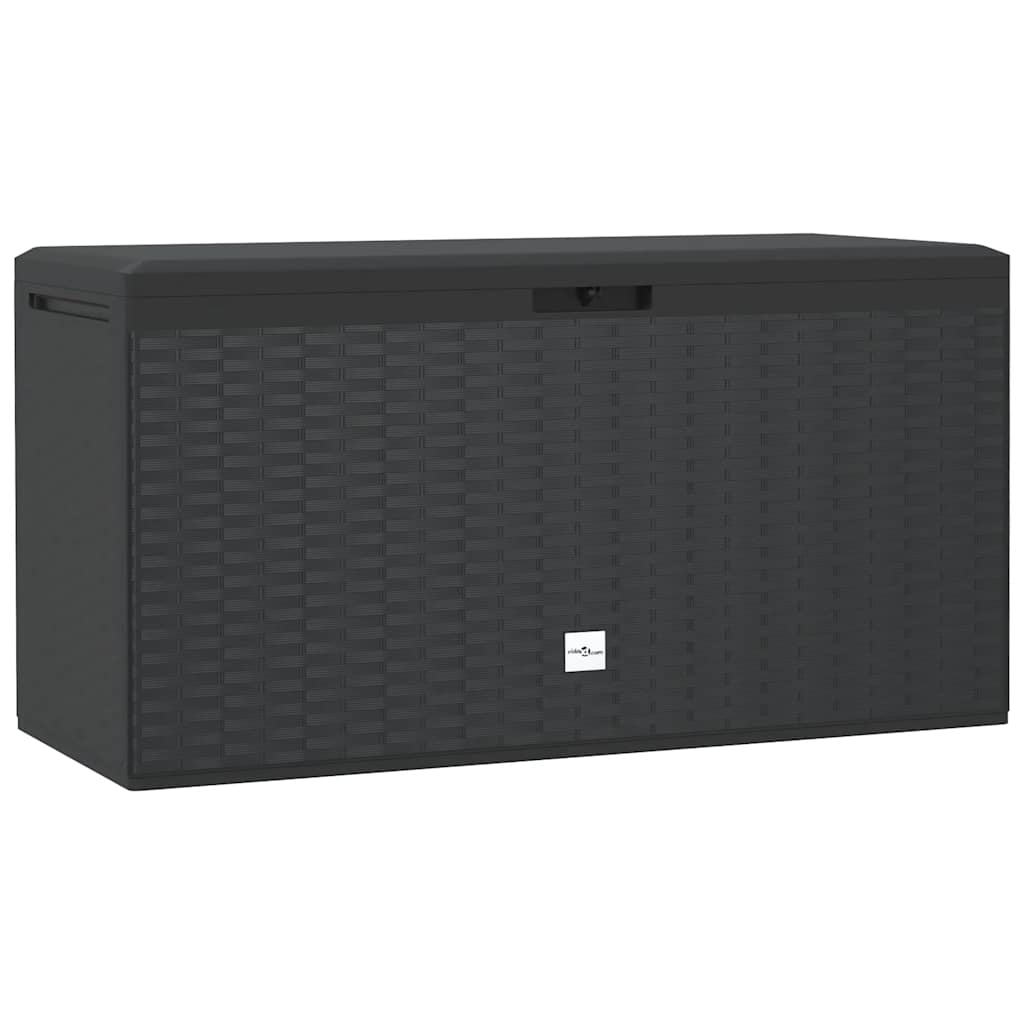 Gartentruhe Braun 119x48x60 cm Polypropylen