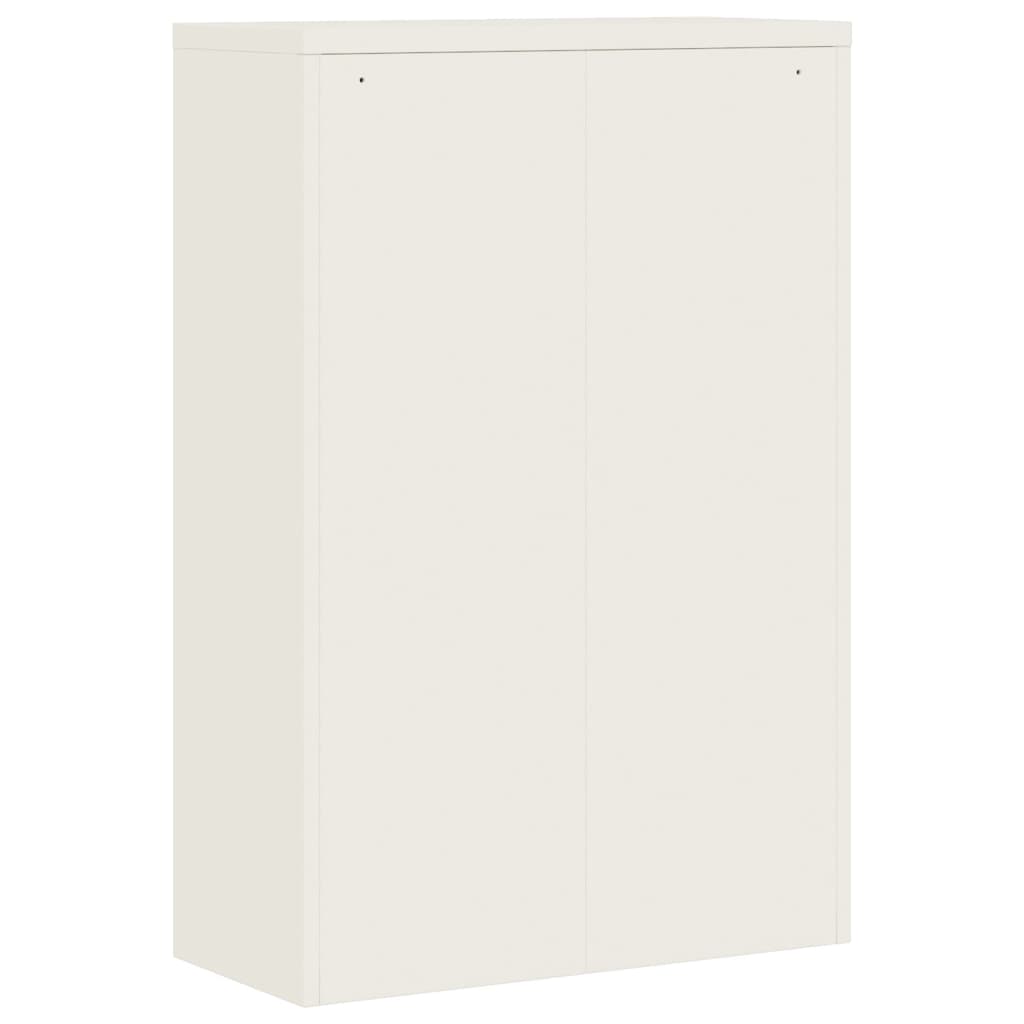 Aktenschrank Weiß 90x40x110 cm Stahl