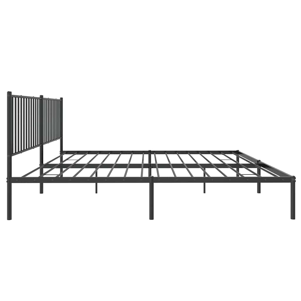 Bettgestell Metall Schwarz 75x190 cm