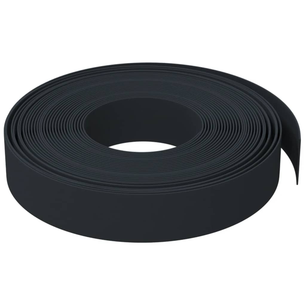 Gartenumrandung 25 m 10 cm PE Grau