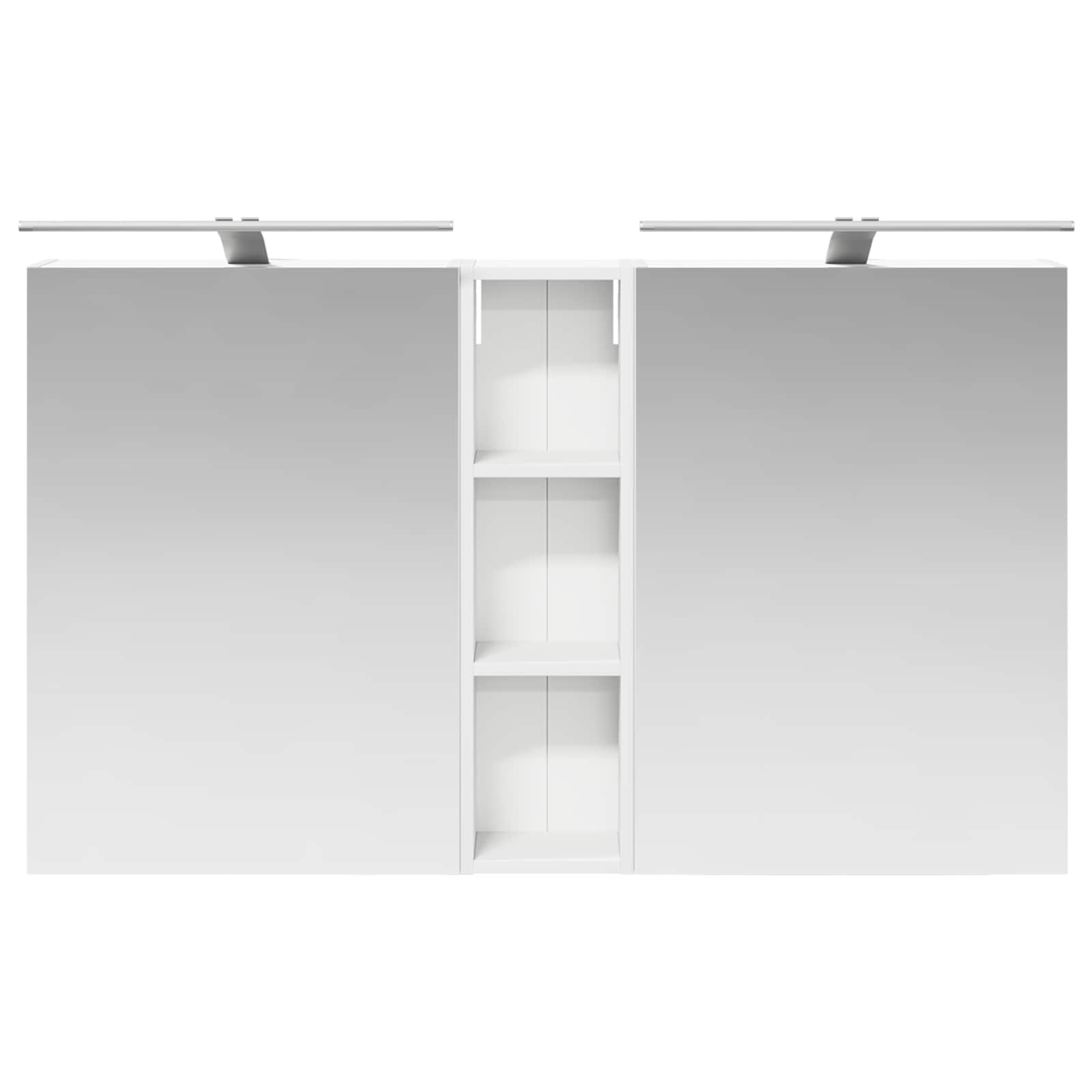 Badezimmerschrank-Set 3 pcs 80 x 10,5 x 50 cm Holzwerkstoff