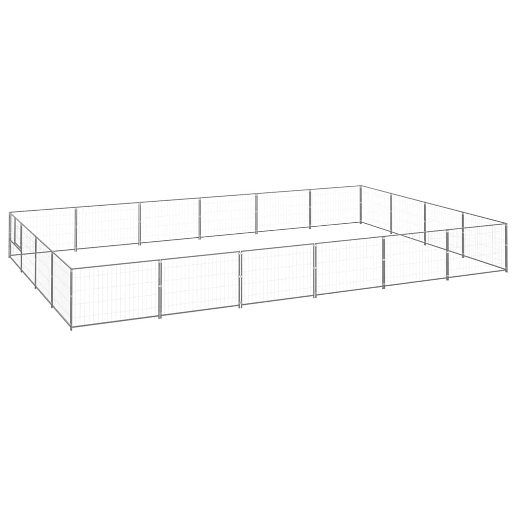 Hundezwinger Schwarz 4 m² Stahl