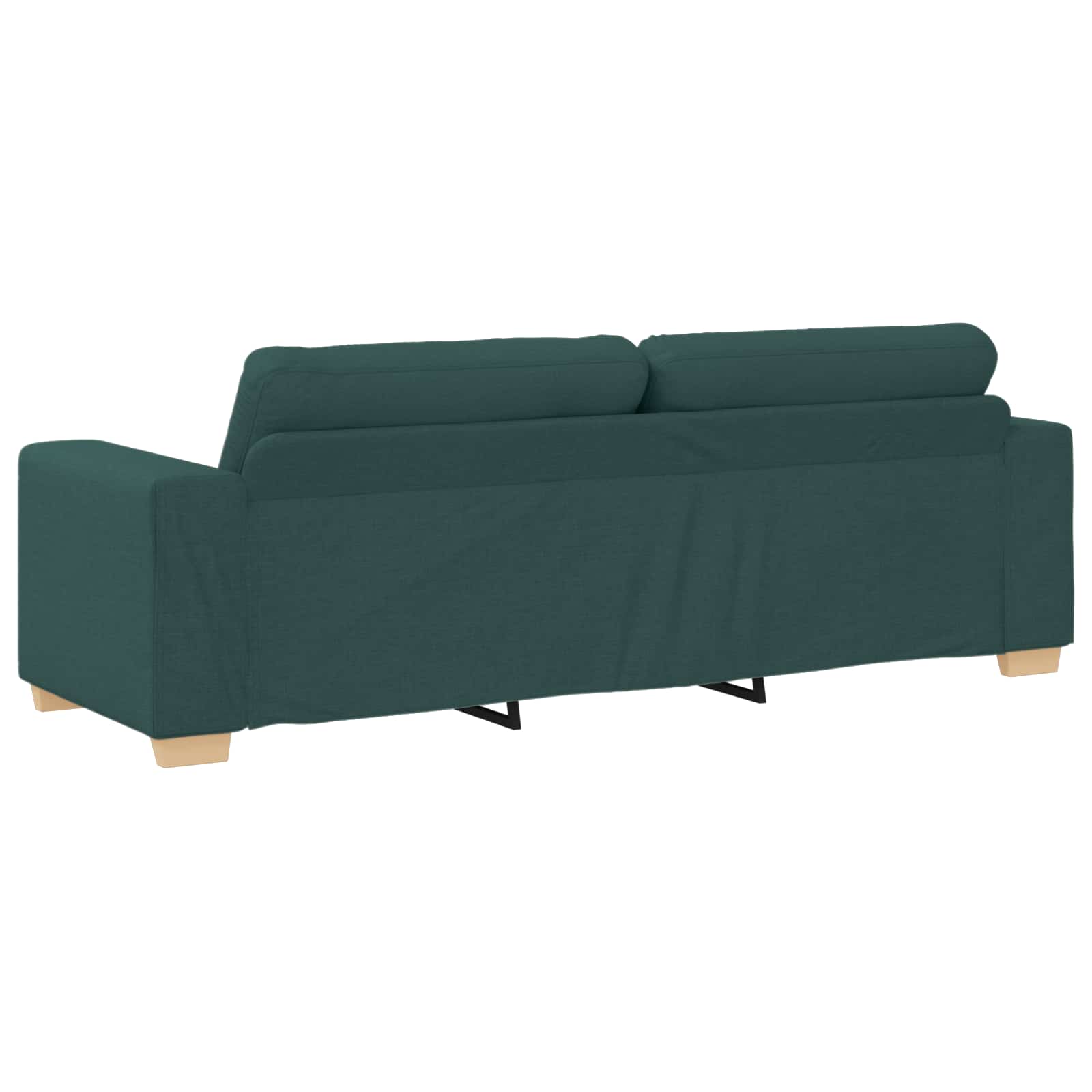 2-teiliges Sofa-Set mit Kissen, hellgrauer Stoff