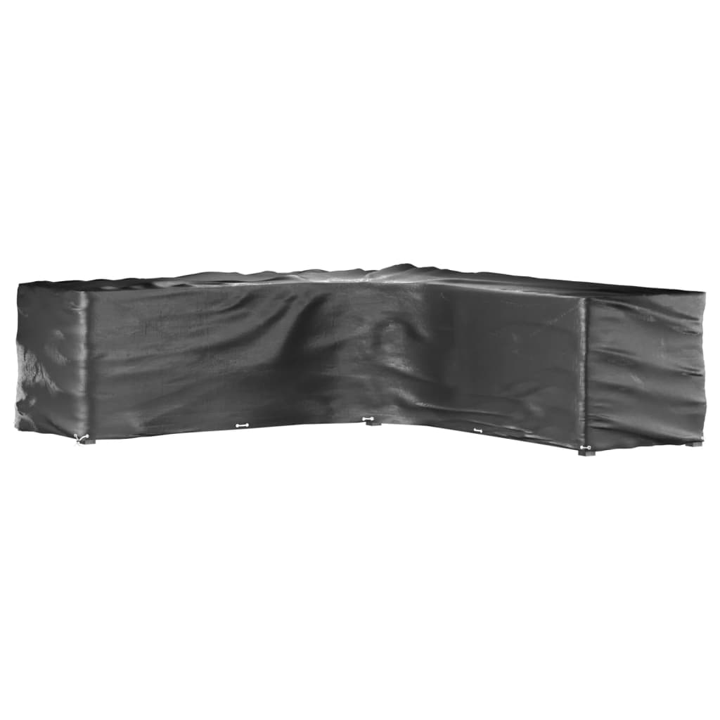 Gartenmöbel-Abdeckungen 2 Stk. L-Form 12 Ösen 250x250x90 cm