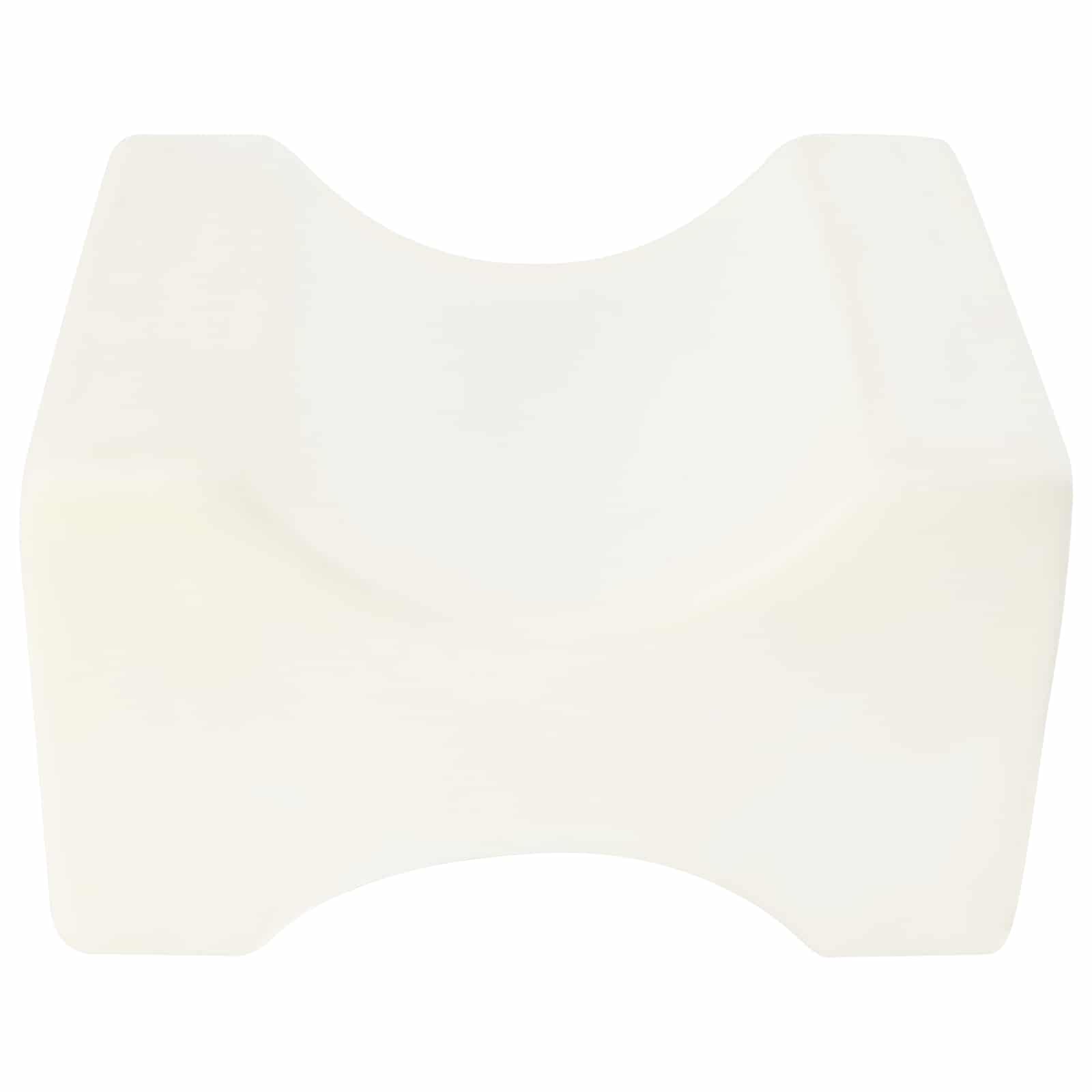 Knee Pillow Weiß Memory-Schaum und Polyester 26 x 21,5 x 15 cm
