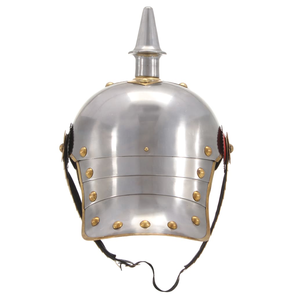 Preußische Pickelhaube Antik Replik für LARP Schwarz Stahl