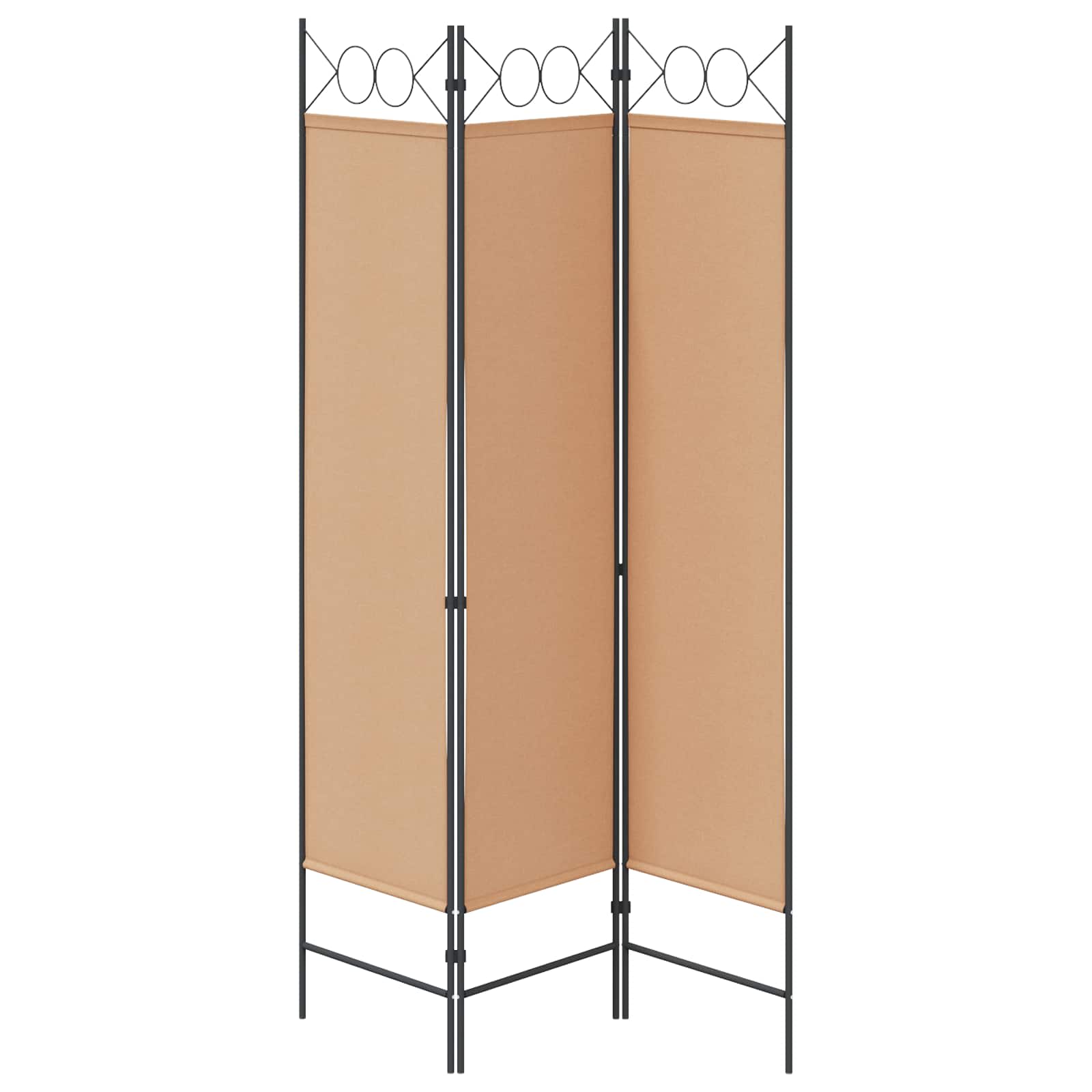 5-tlg. Raumteiler Anthrazit 200 x 180 cm