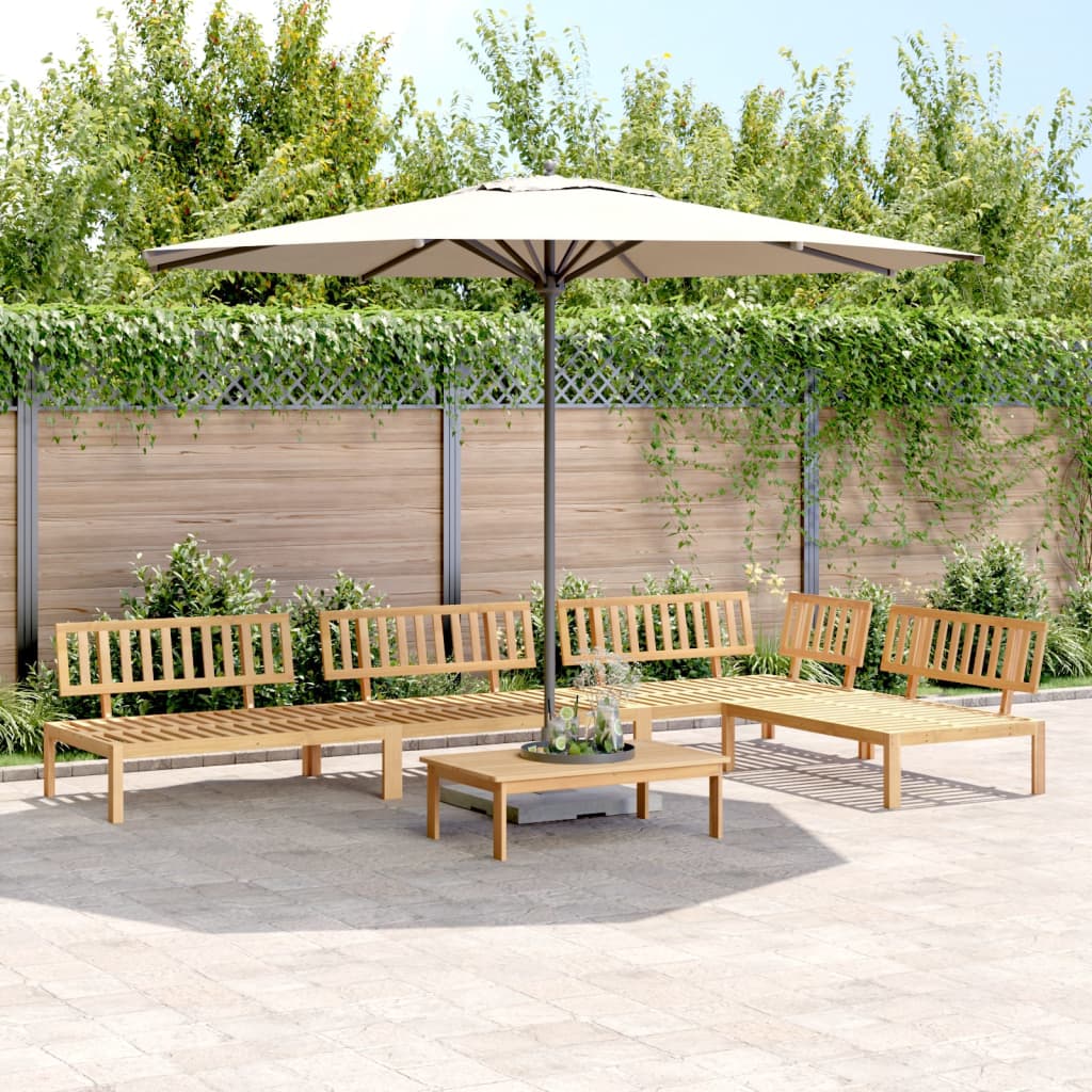 3-tlg. Garten-Sofagarnitur aus Paletten Massivholz Akazie