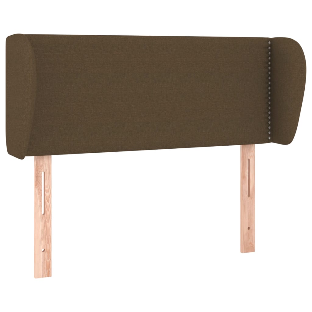 Kopfteil mit Ohren Dunkelgrau 83x23x78/88 cm Stoff
