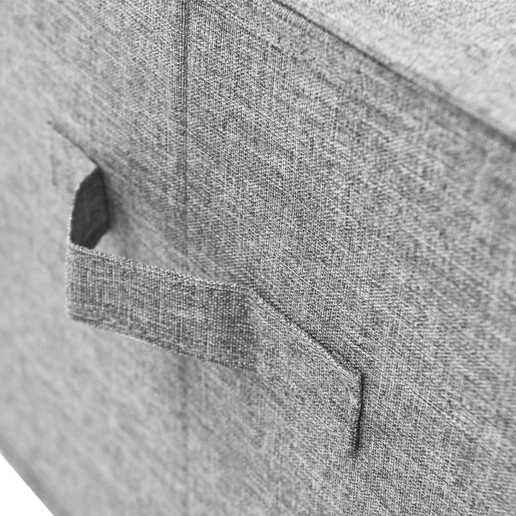 Aufbewahrungsbox Stoff 50x30x25 cm Anthrazit