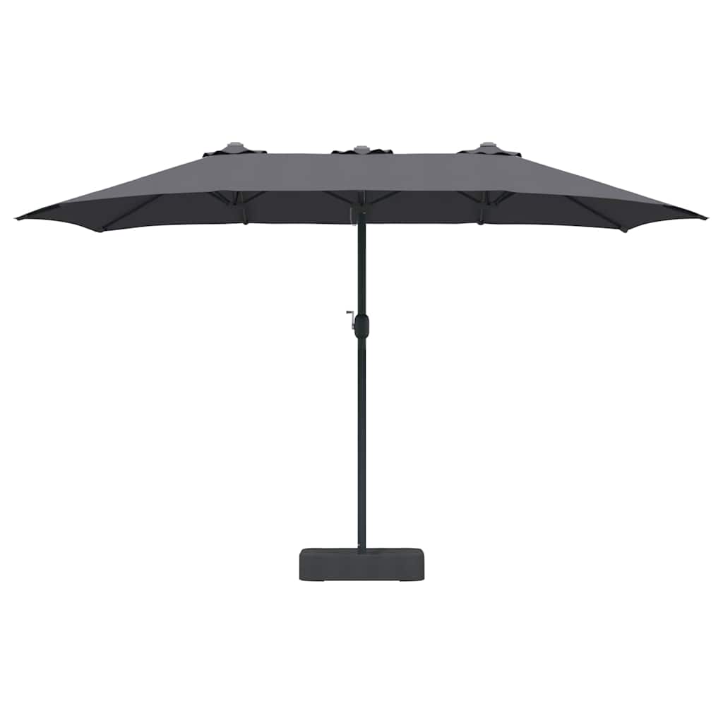 Garten-Sonnenschirm Sand 385 x 209 x 244 cm Polyester und Stahl