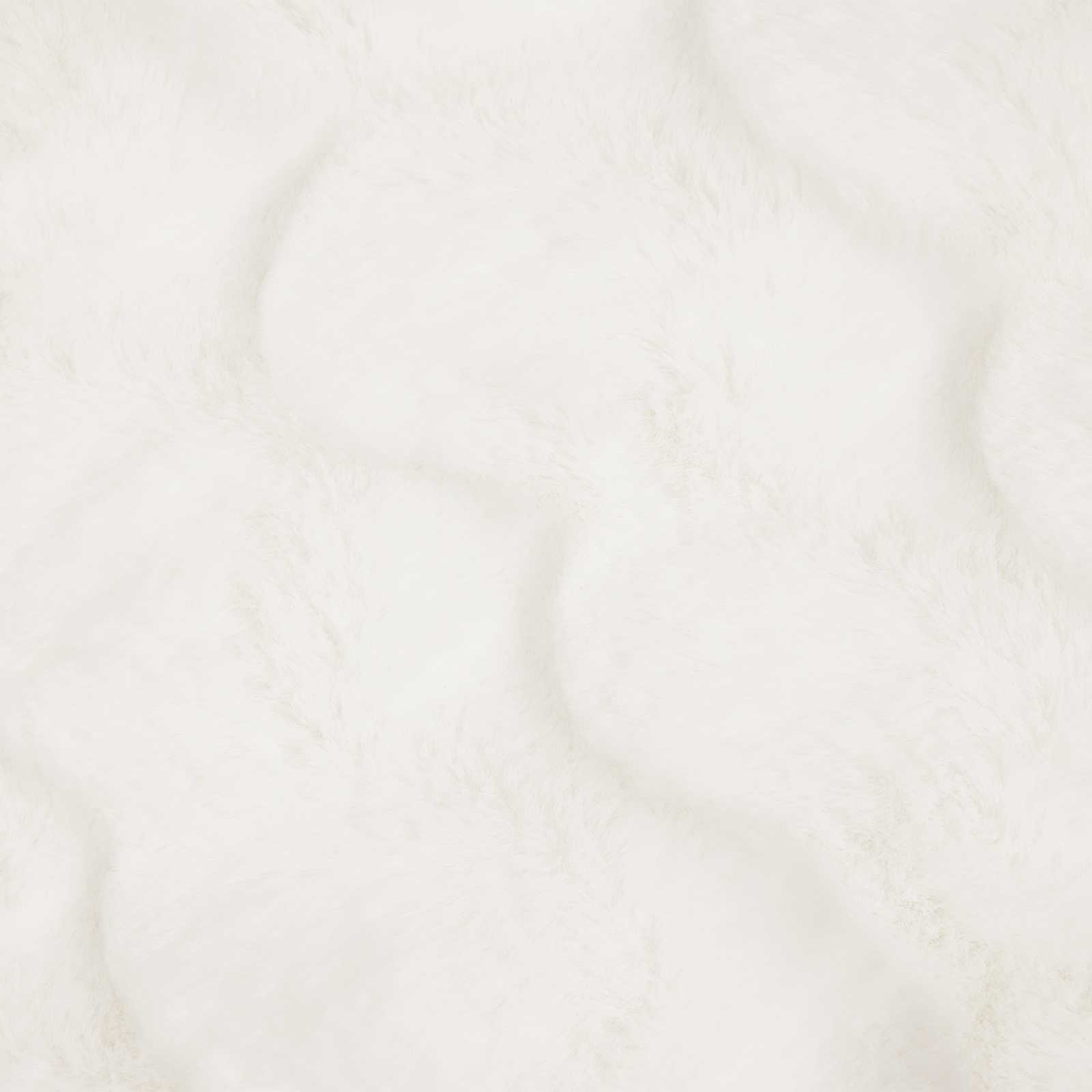 Rutschfeste Decke aus Kunstkaninchenfell Olite Beige Polyester