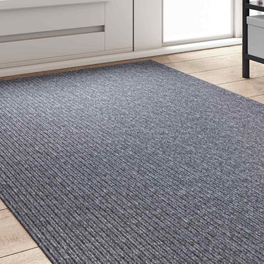 Teppichläufer Grau 80 x 150 cm Stoff