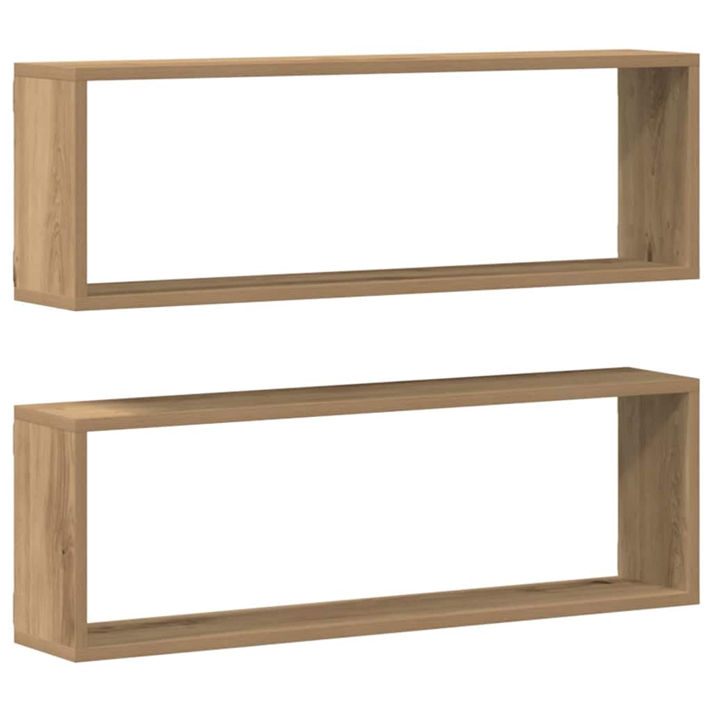 Würfelregale 2 Stk. Weiß 30x15x30 cm
