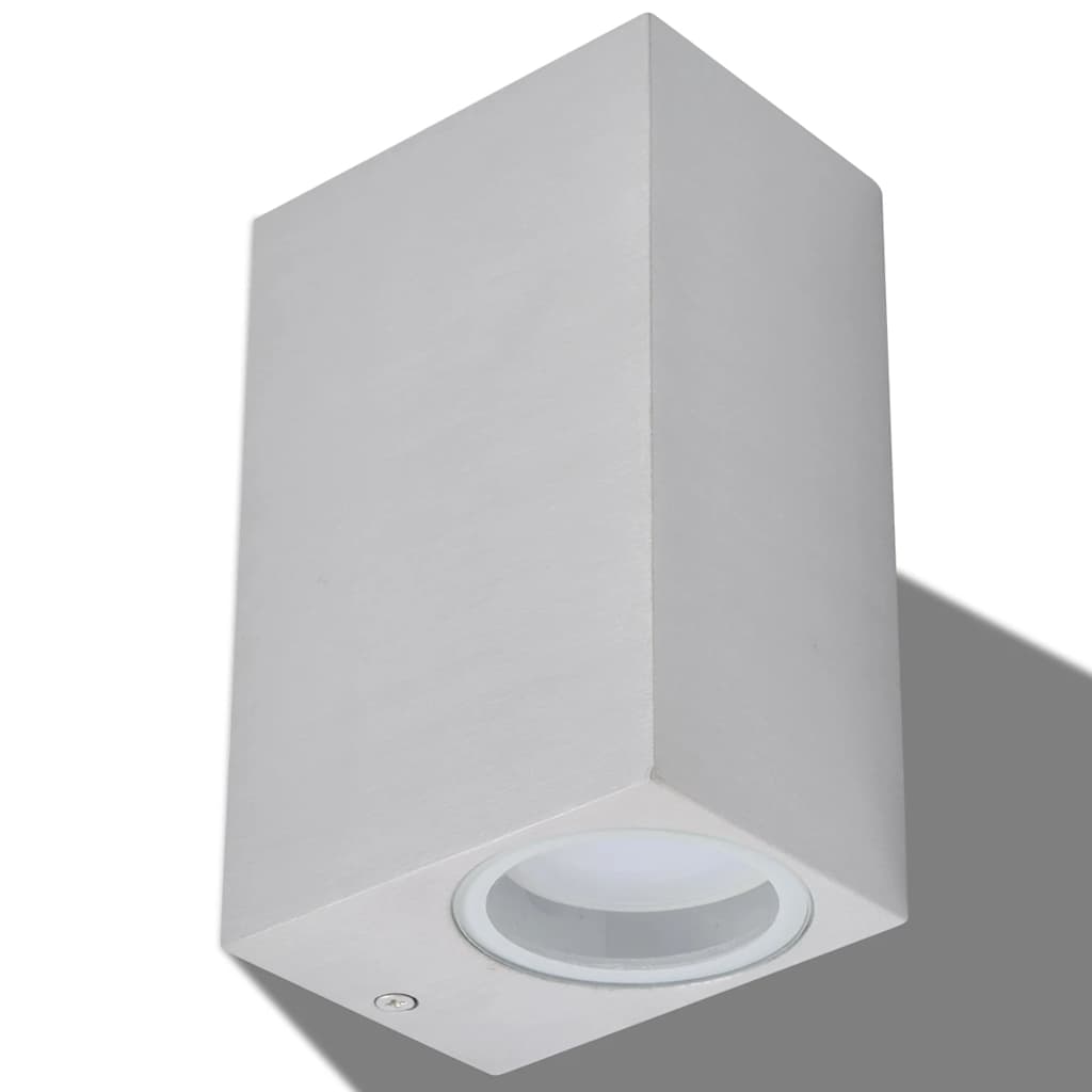 LED Außenwandleuchten 2 Stk. Rund Abwärts