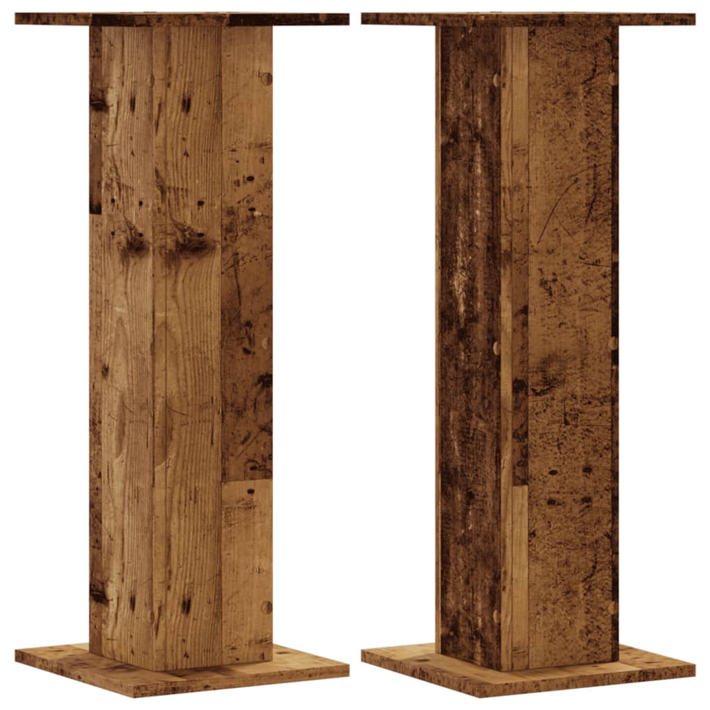 Pflanzenständer 2 Stk. Weiß 30x30x40 cm Holzwerkstoff