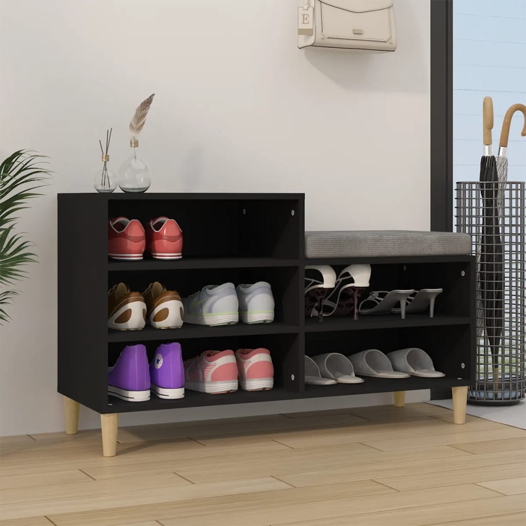 Schuhregal Weiß 102x36x60 cm Holzwerkstoff