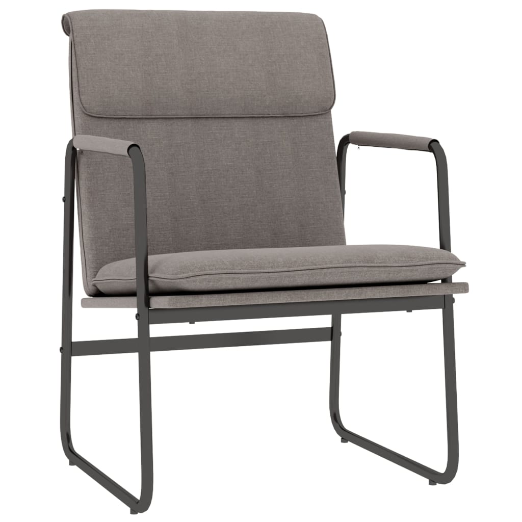 Loungesessel Hellgrau 55x64x80 cm Stoff
