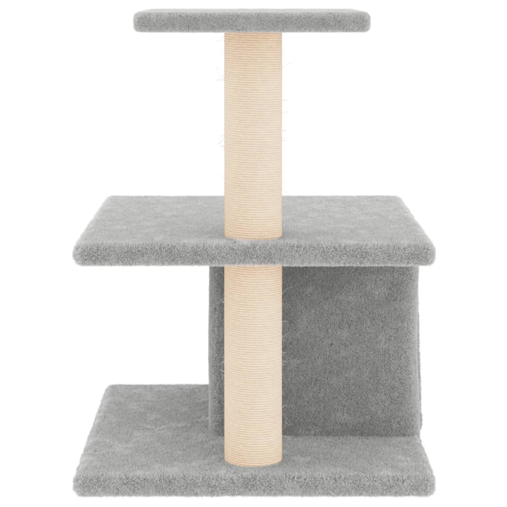 Kratzbaum mit Sisal-Kratzsäulen Creme 48 cm