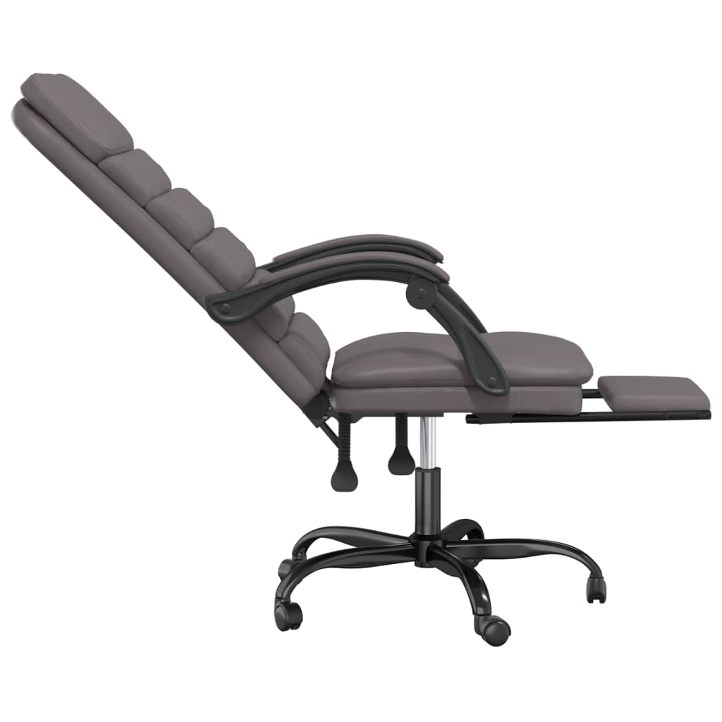 Bürostuhl mit Massagefunktion Schwarz Kunstleder