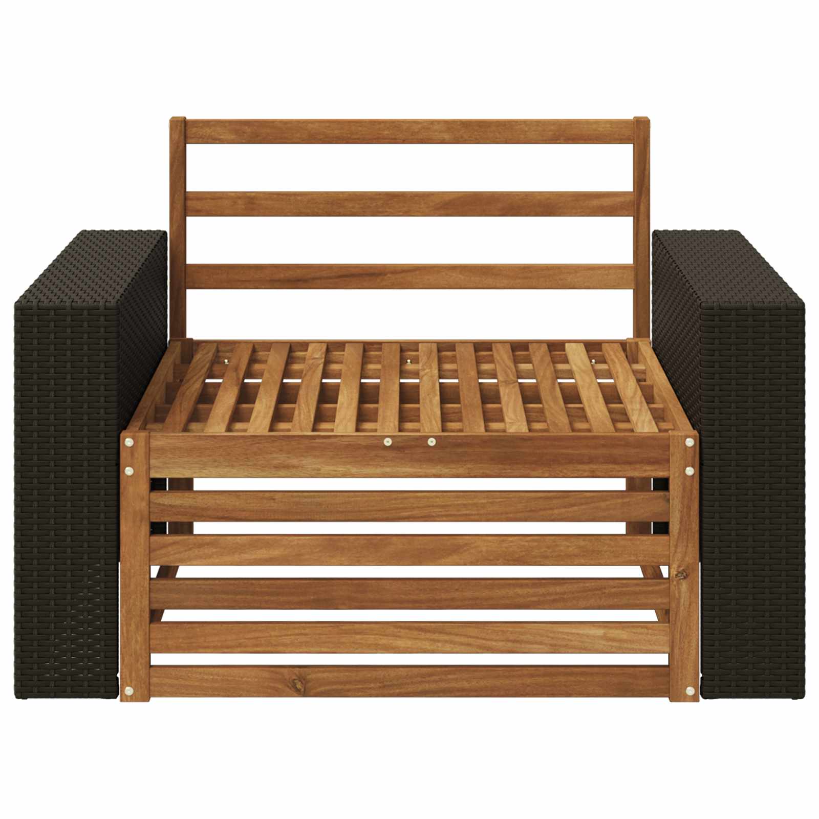 2 Stück Outdoor-Sofa Natur
