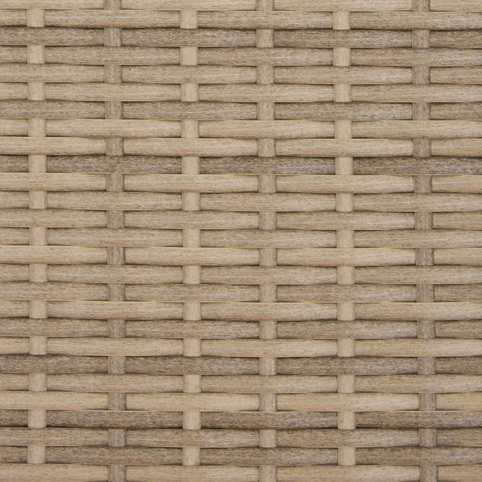 Garten-Sofa mit Kissen 8 pcs Beige und Hellgrau Poly-Rattan