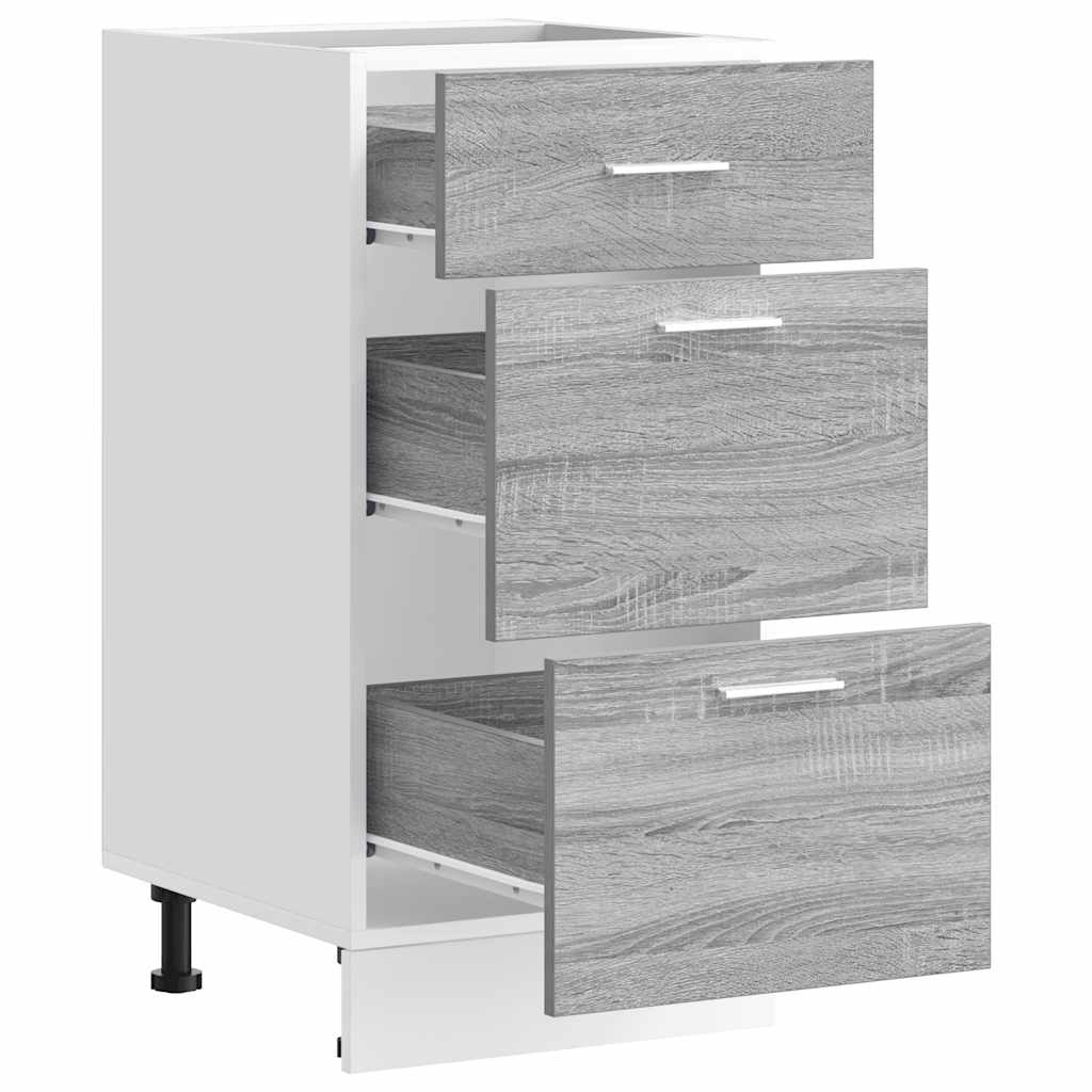 Unterschrank Lyon Weiß 60x46x81,5 cm Holzwerkstoff