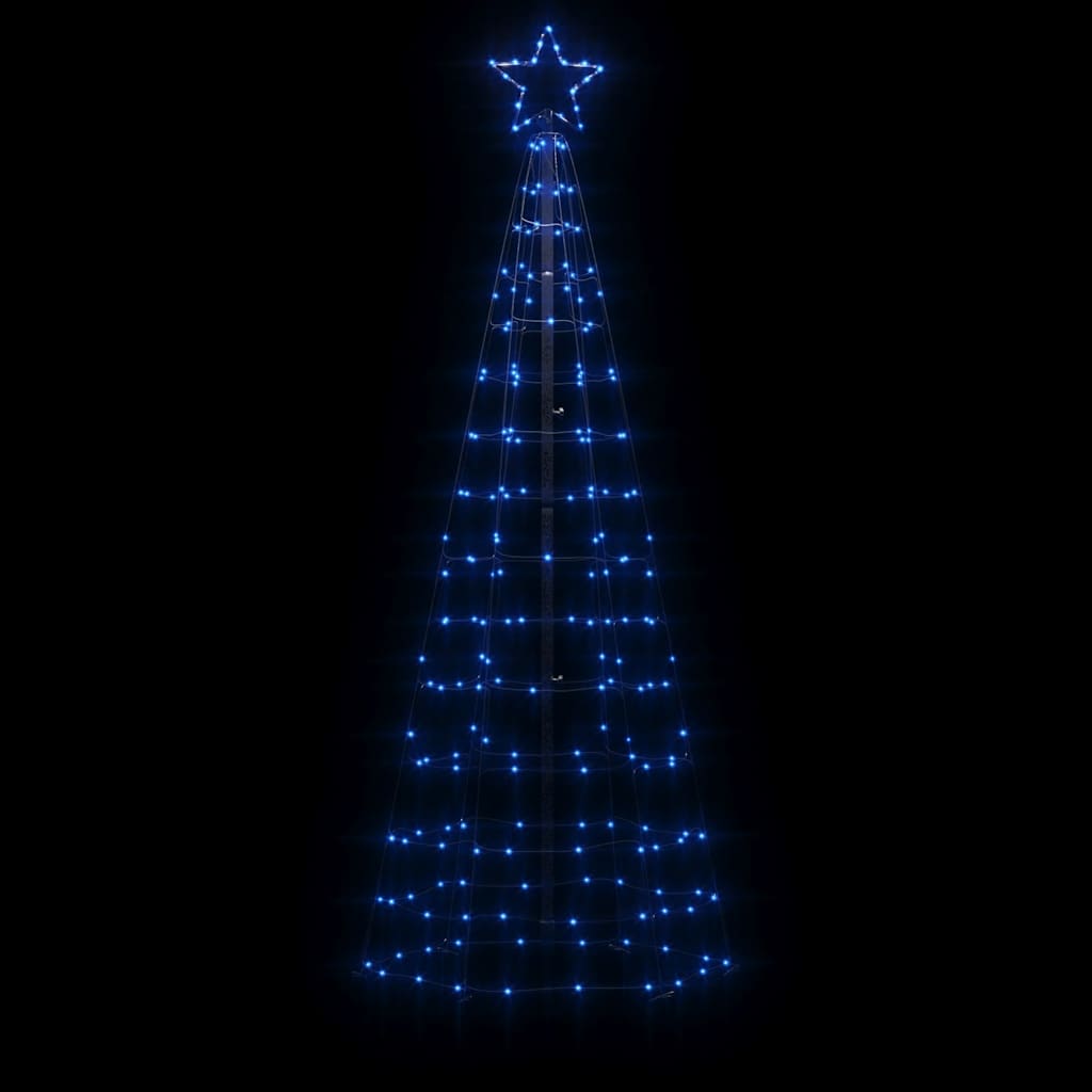 LED-Weihnachtsbaum mit Erdspießen 220 LEDs Warmweiß 180 cm