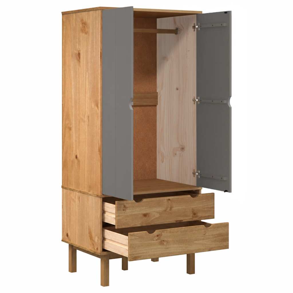 Kleiderschrank OTTA 76,5x53x172 cm Massivholz Kiefer