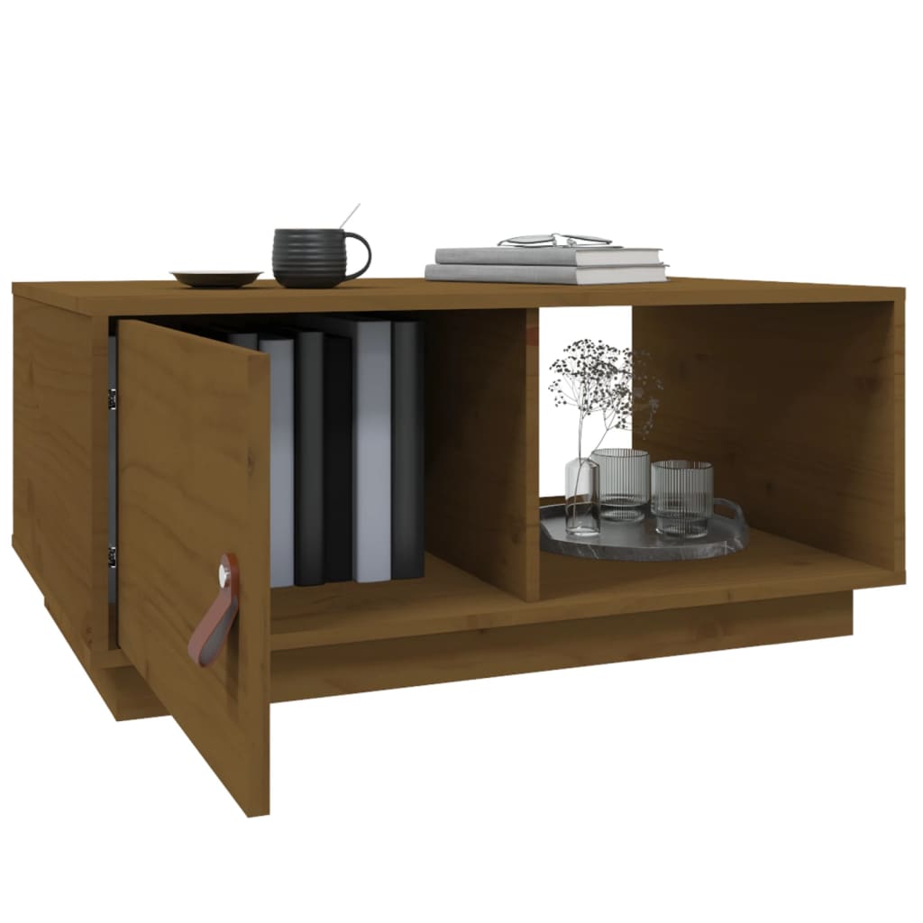 Couchtisch 80x50x35,5 cm Massivholz Kiefer