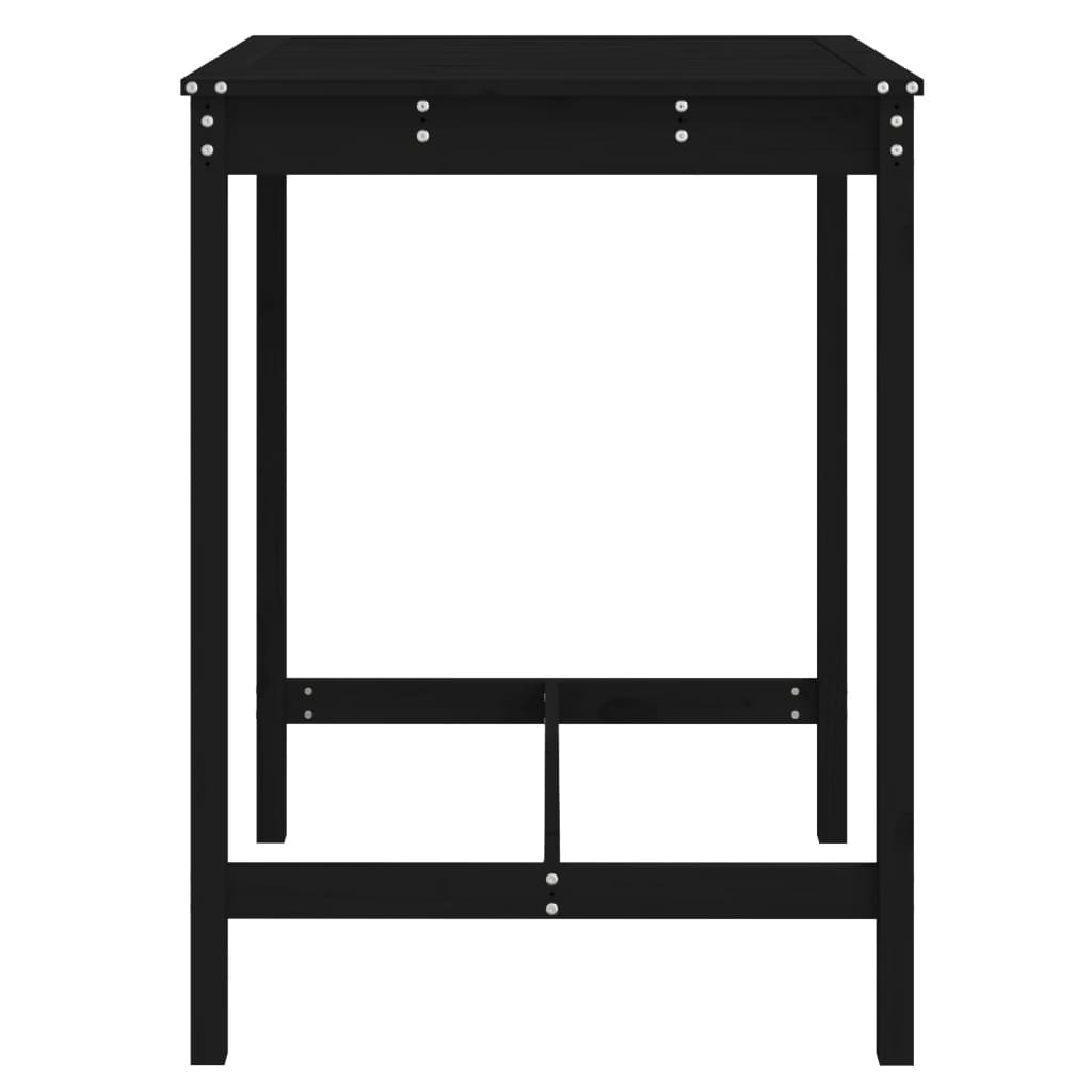 Gartentisch 82,5x82,5x110 cm Massivholz Kiefer