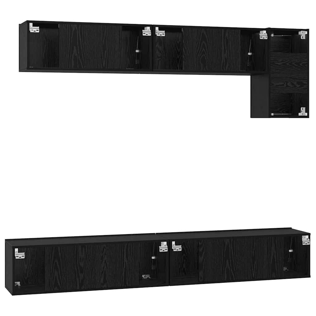 5-tlg. TV-Schrank-Set Weiß Holzwerkstoff