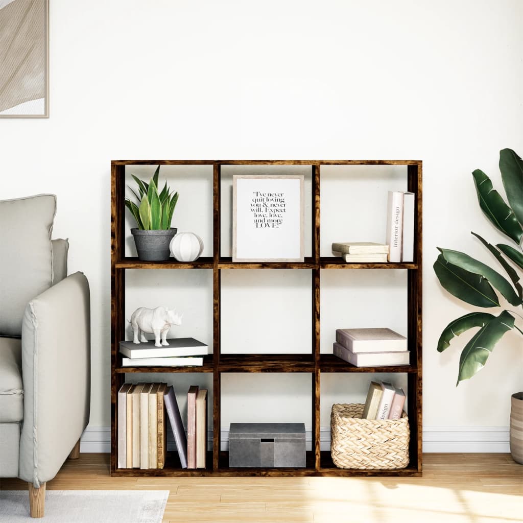 Bücherregal Weiß 137,5x29x137,5 cm Holzwerkstoff