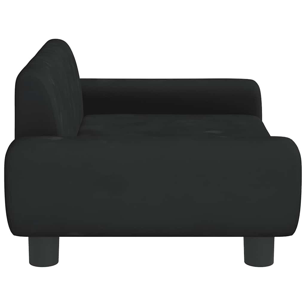 Hundebett Blau 100x54x33 cm Samt