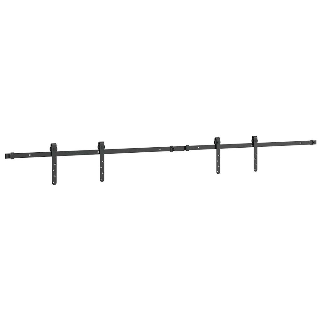 Schiebetürbeschlag Set für Schranktüren 91 cm Karbonstahl