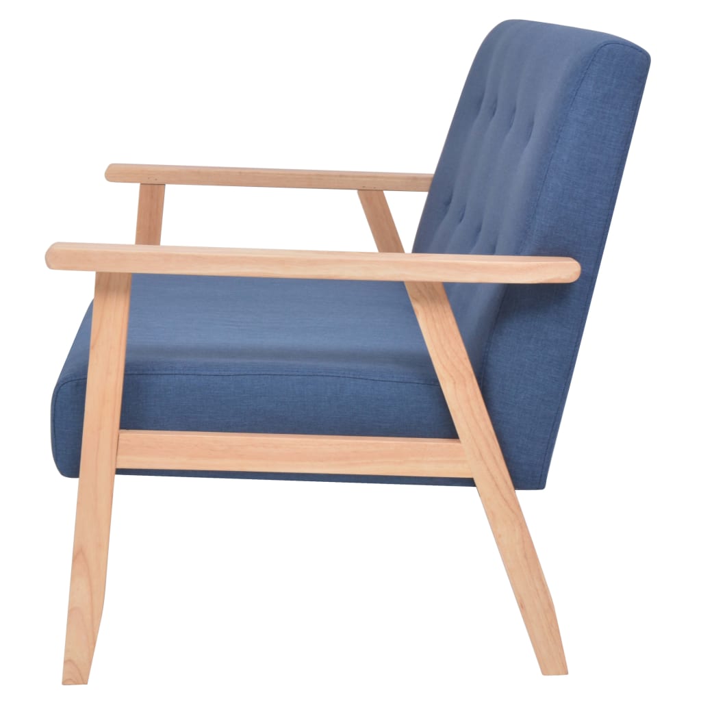 2-Sitzer-Sofa Stoff Hellgrau