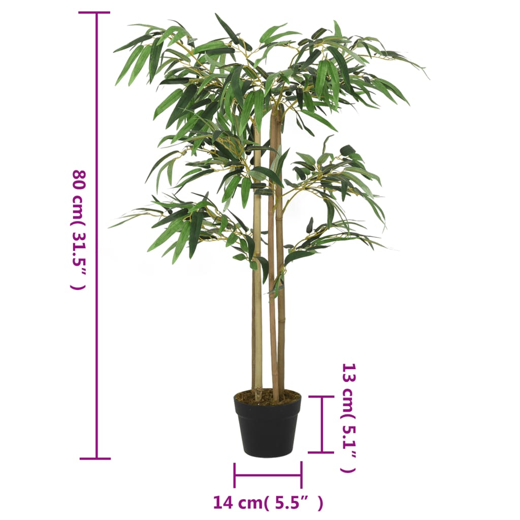 Bambusbaum Künstlich 1216 Blätter 180 cm Grün