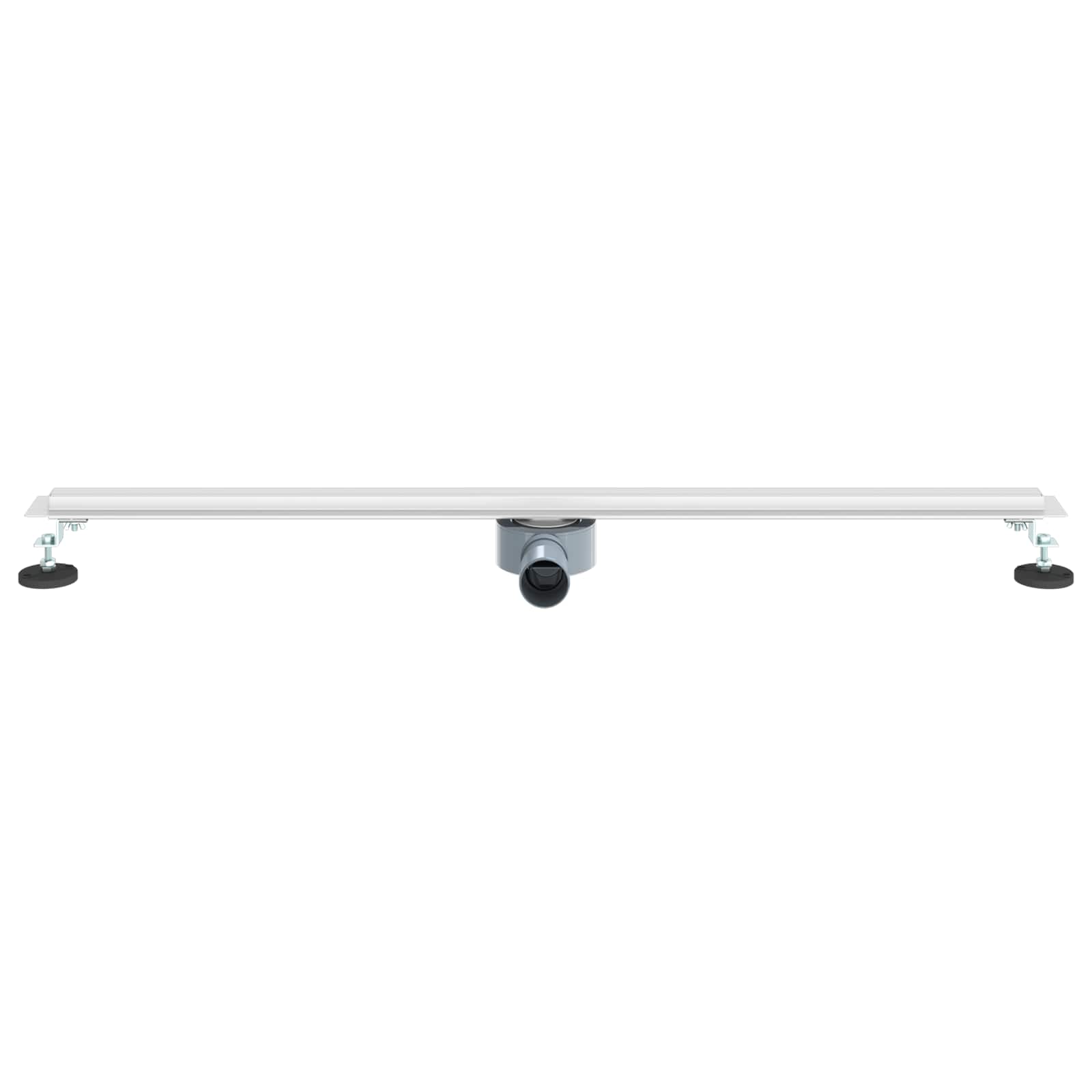 360° Duschablauf mit slim Modell Silber 50 cm Edelstahl 304