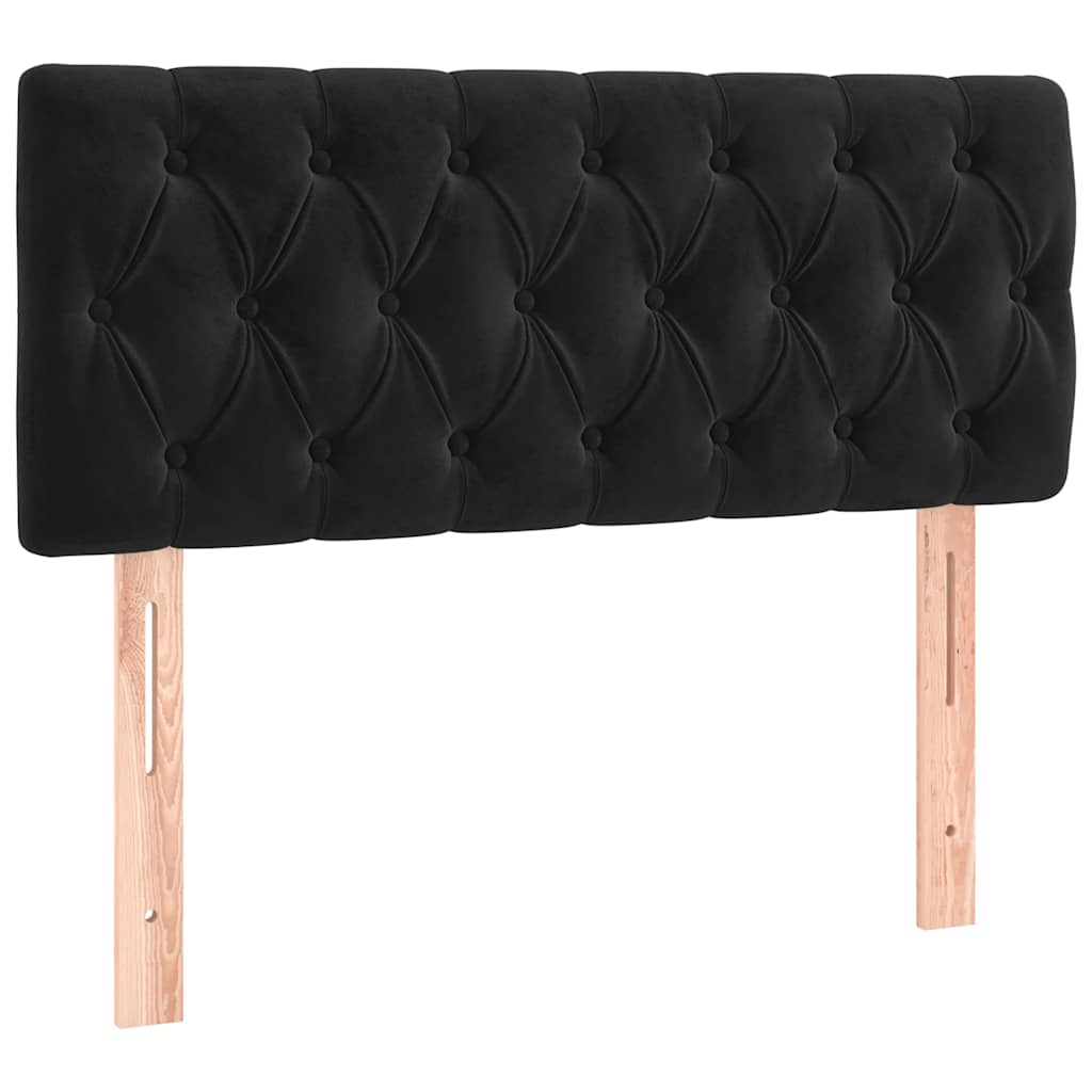 Kopfteil Hellgrau 80x7x118/128 cm Samt