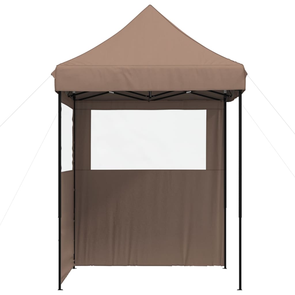 Partyzelt Faltbar Pop-Up Schwarz 200x200x306 cm